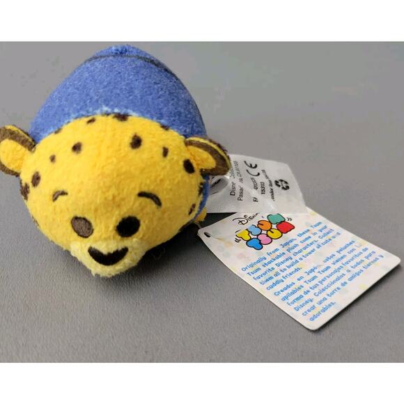Tsum Tsum Zootopia Officer Clawhauser Plush Toy Leopard Mini 3.5" New - Picture 1 of 16